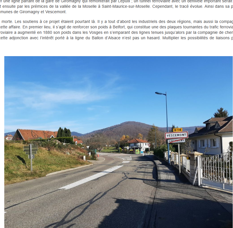 ce tunnel ferroviaire qu'on a voulu percer sous le ballon d'Alsace